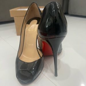 Christian Louboutin Demi You Black Patent Pumps